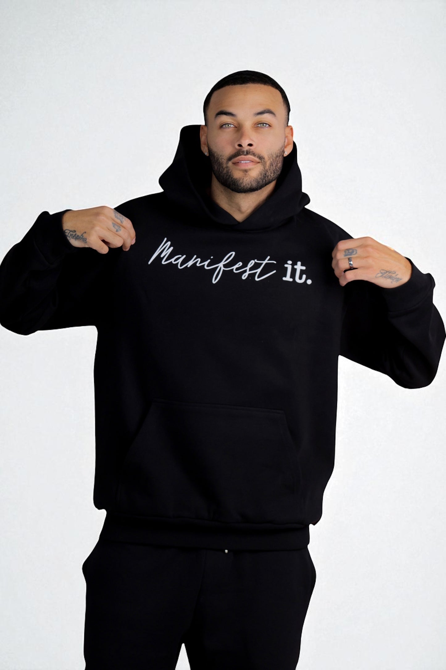 MANIFEST IT HOODIE - BLACK