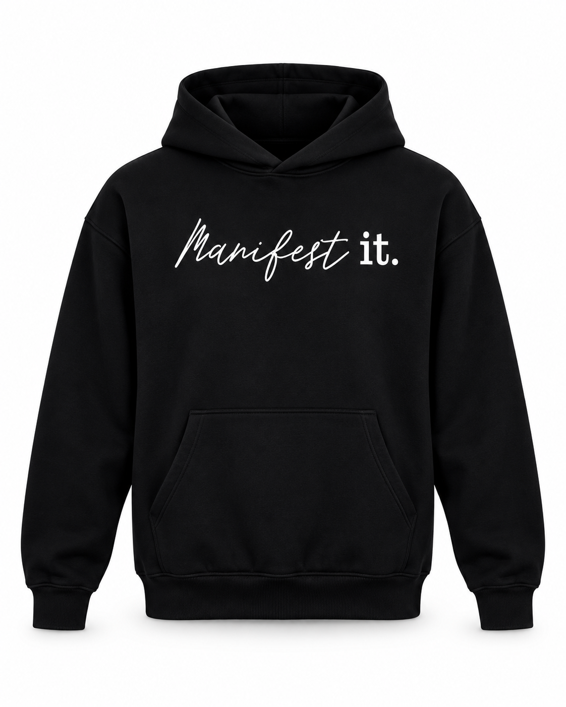 MANIFEST IT HOODIE - BLACK