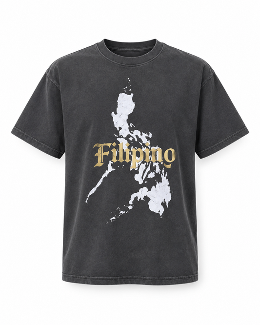 FILIPINO GOLD TEE - BLACK
