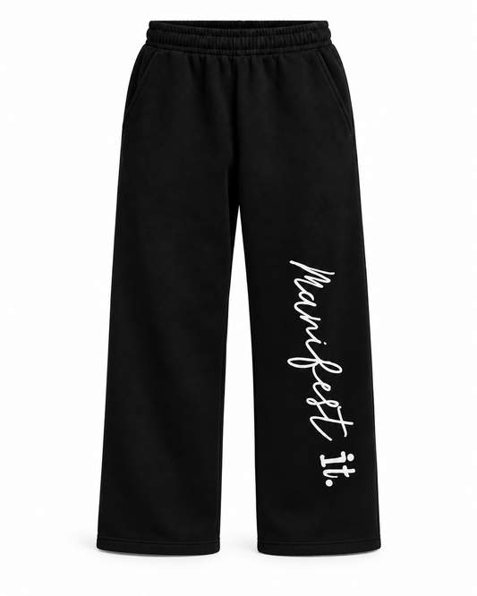 MANIFEST IT SWEATS - BLACK