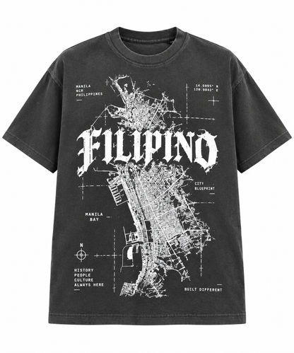 BLUEPRINT TEE - VINTAGE GREY
