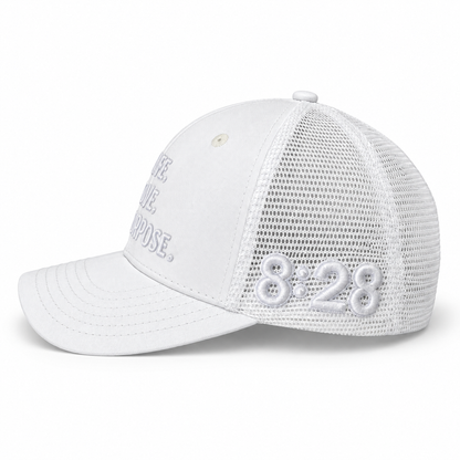 MORE LIFE MORE LOVE MORE PURPOSE TRUCKER HAT