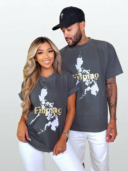 FILIPINO GOLD TEE - BLACK