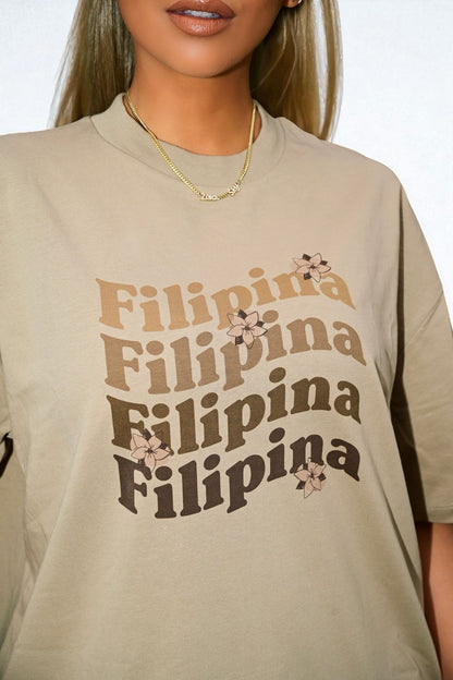 FILIPINA TEE - OATMEAL